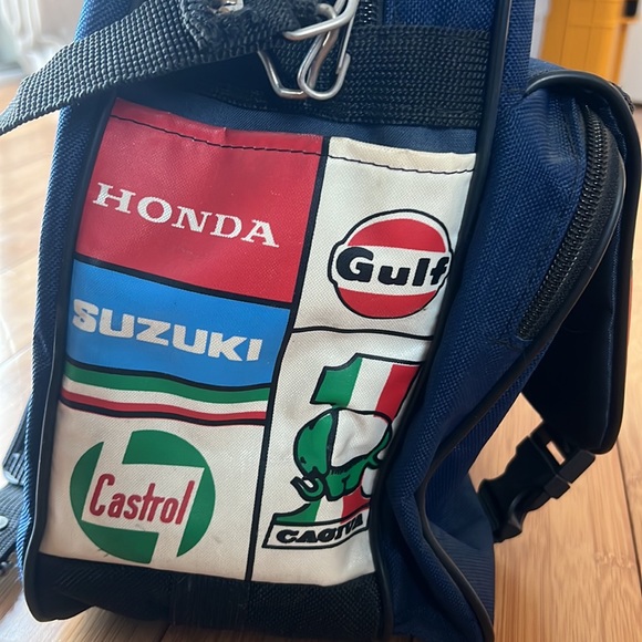 Vintage One of a Kind Rare Motorsports Bag Backpack Carry On Rare - Picture 2 of 10